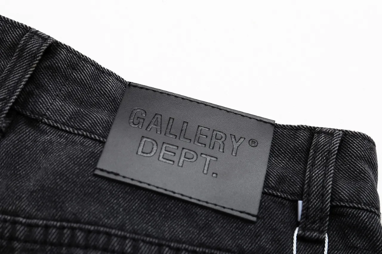 643#Gallery Dept new basic style washed small straight leg jeans American high street casual trousers washed black washed blue S～XL p220